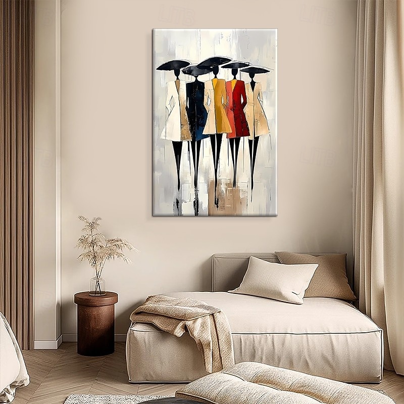 Handmade Oil Painting Canvas Wall Art Decoration Abstract Figures Fashion Model for Home Sofa Background Entrance Hall Decor Stretched Frame Hanging Painting/Rolled Frameless Unstretched Painting 2026 - $60.99 –P1