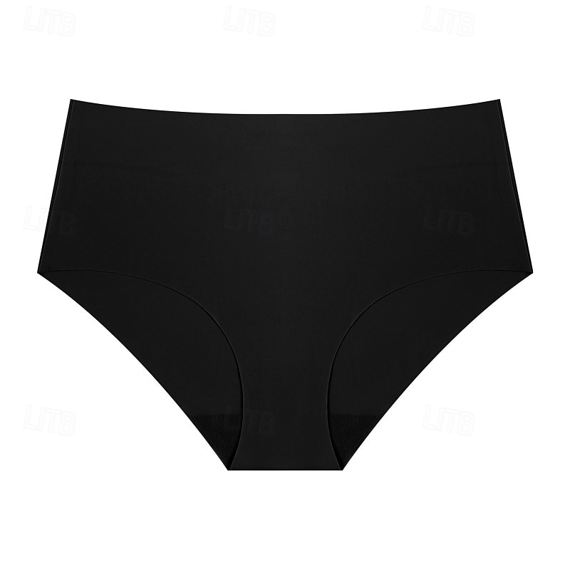 Dámské Kalhotky Elastický pasNightwearNylon Dovolená Domů Denní Jednobarevné Roztomilý Černá Fialová Béžová Jaro léto Podzim zima 2026 - $3.49 –P2