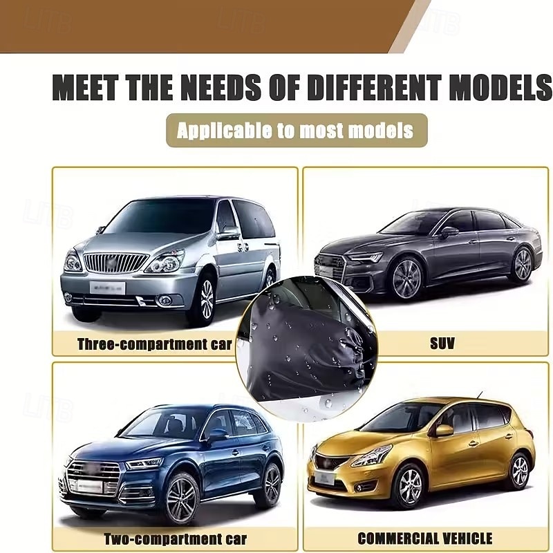 Sada 2 krytů zpětných zrcátek do auta s nastavitelným popruhem, vhodné pro většinu SUV, malé nákladní vozy a osobní automobily, snadná instalace a demontáž, univerzální příslušenství pro nákladní vozy 2026 - $11.49 –P4