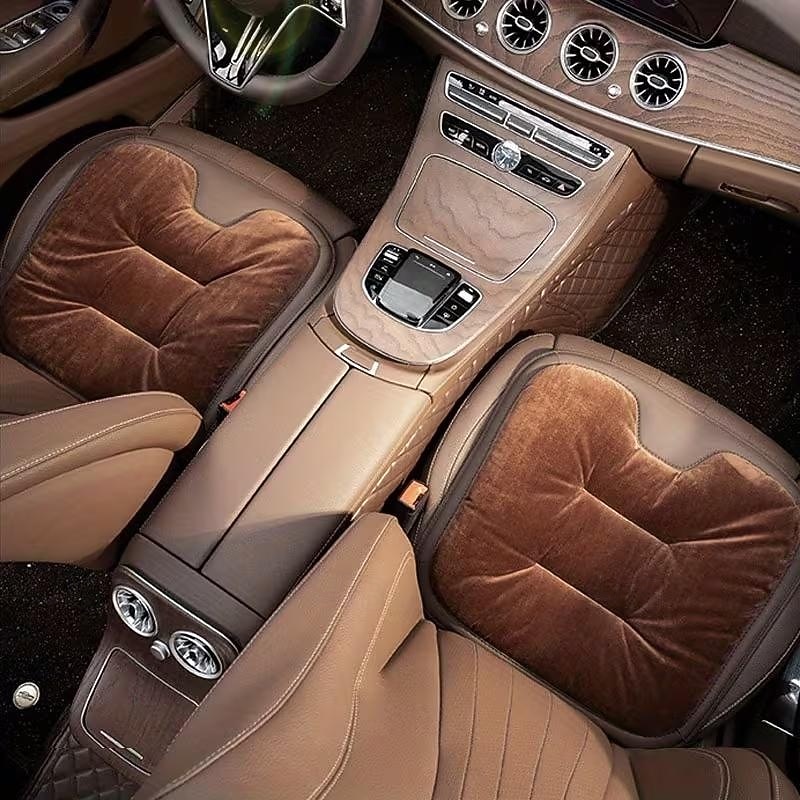 Car Seat Cushion - All-Season Plush Soft Warm Brown Portable & Removable Cover Thickened Winter Weight-Saving Design Non-Slip Backrest for Driver/Passenger Fits Most SUVs Trucks (Easy-Clean) 2026 - $30.99 –P6