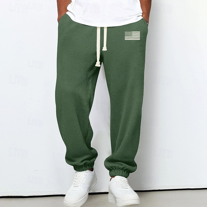 Per uomo Pantaloni da tuta Joggers Pantaloni Pantaloni a Nido d'Ape Coulisse Tasca Elastico in vita Semplice Comodità Morbido All'aperto Casuale Quotidiano Moda Stile Classico Marrone Scuro Nero del 2026 a $24.99 –P5