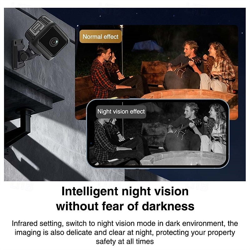 Night Vision HD Smart Camera Outdoor Surveillance System App Control & SD Cloud Storage (Card Not Included) - For Nanny/Camera Monitoring Property Protection Wireless Camera 2026 - $39.99 –P11