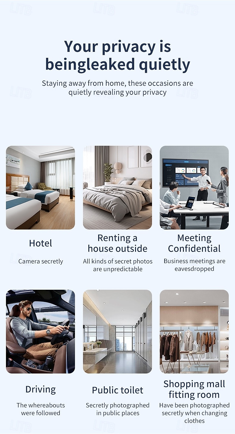 Hidden Camera and Bug Detector Pinhole Camera Detector - Ideal for Travel Vehicles Hotels and Home Security 2026 - $27.99 –P3