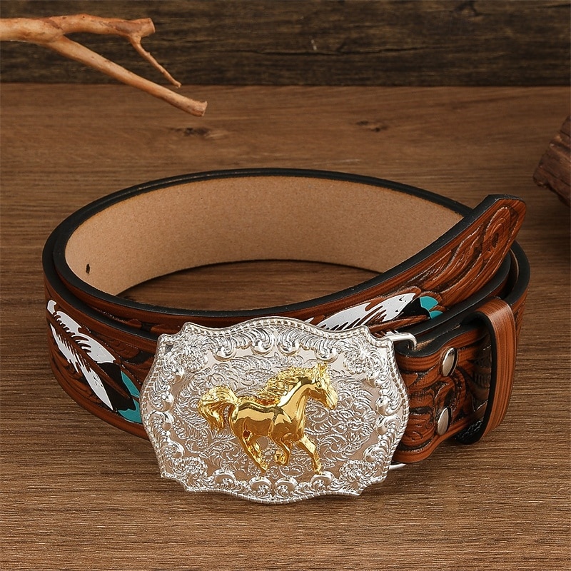 Per uomo Cintura Fibbia automatica Rilascio rapido Pelle PU Lega Vintage Durevole Regolabile Cavallo Marrone Caffè All'aperto Quotidiano Cintura Vita del 2026 a $18.99 –P1