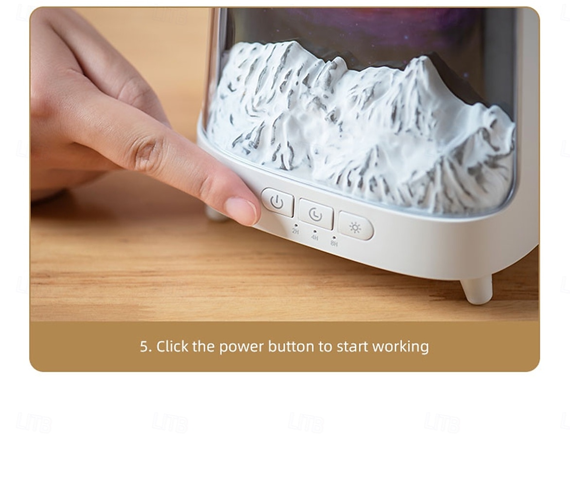 Air Spray Humidifier with Essential Oil Fragrance Expansion Function Adjustable Seven Color Light Suitable for Home Bedroom and Holiday Gifts Bedroom Rain Humidifier Desktop Humidifier Living Roo 2026 - $43.99 –P19