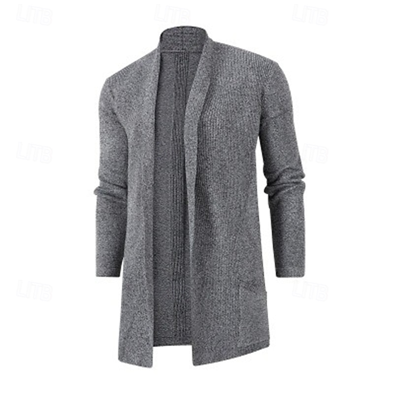Herren Pullover Strickjacke Gerippt Stricken Tunika Gestrickt Einfach Schalkragen Urlaub Mode Lässig Alltagskleidung Bekleidung Frühling & Herbst Schwarz Burgunderrot M L XL 2026 - $30.99 –P2