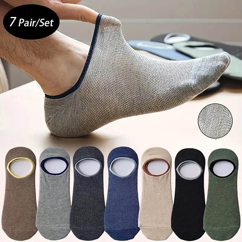 Per uomo 7 paia Pacchi Multipli Calzini Calzini da Corsa Calzini Casual Nero Blu Colore Semplice Vacanza Sport & Outdoor Quotidiano Base Medio Primavera Autunno Moda Casual del 2026 a $6.99 –P1
