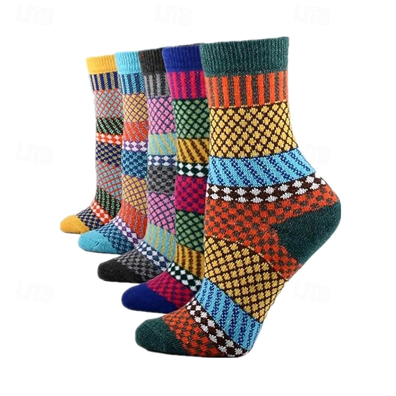 Wollen Sokken voor Vrouwen Valentijnsdag Cadeaus voor Moeder Vrouwen Haar Sinterklaas Cadeaus Bot Warm Zachte Crew Sok voor Winter Wandelen 2026 - $13.99 –P7