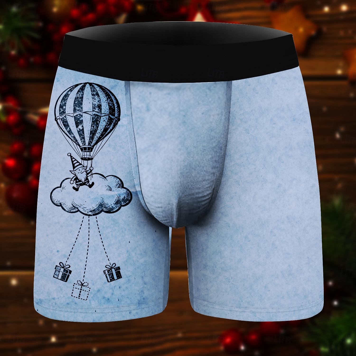 Weihnachtspyjamas Kurze Boxershorts Unterwäsche Weihnachtsgeschenk Herren Lustig Weihnachten Muster Erwachsene Weihnachten Neujahr Heiligabend Weihnachten Party 2025 - $15.49 –P3