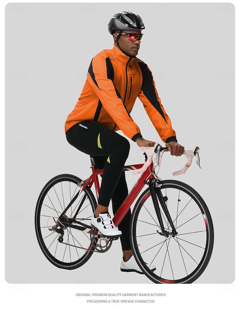 Męskie Kurtka rowerowa Kurtka polarowa Zima Polarowa podszewka Odporność na wiatr Zatrzymujący ciepło Kolarstwo Rower Dres zima Polary Czarny Niebieski Pomarańczowy Odzież rowerowa 2026 - $70.99 –P2