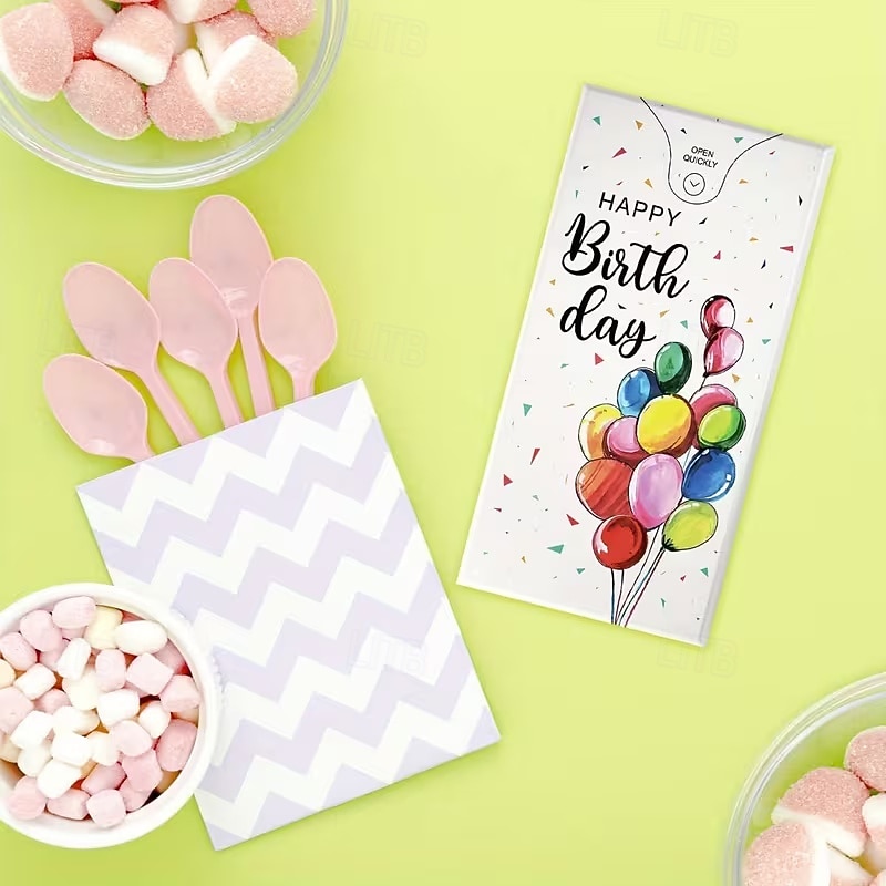 boldog születésnapot felugró meglepetés ajándékdoboz színes lufikkal &konfetti dizájn - élénk papír kézműveskedés fiataloknak, ünnepi ajándékötlet|játékos dizájn|színes lufik, születésnapi parti 2026 - $11.99 –P5