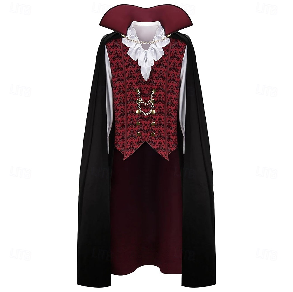 Πανκ & Γκόθικ Μεσαίωνα Μανδύας Jachetă Φράκο Μακριά Μανίκια Vampires Ευγενής Φανταχτερή Φόρεμα Ανδρικά Φαντασία βασιλικός Χριστούγεννα Απόκριες Επίδοση Σκηνή Ρεν Φερ Ενήλικες 2026 - $58.99 –P5