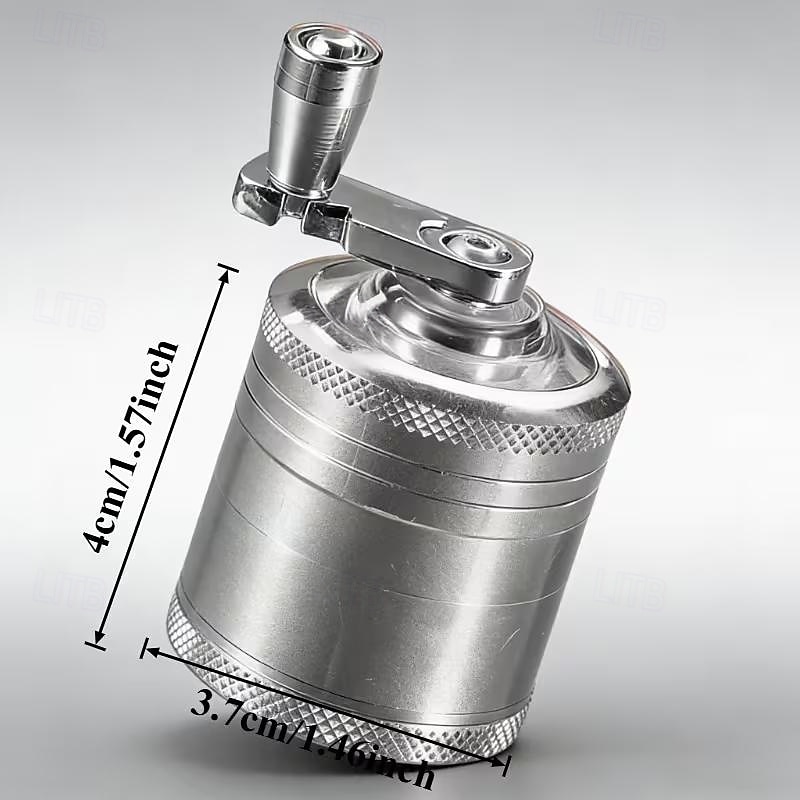 Robuuste handmatige zinken kruidenmolen en -vergruizer, draagbare kruidenmolen met handslinger voor thuis, in de keuken, op de camping en in restaurants. Ideaal voor specerijen, kruiden, koffie en 2026 - $15.99 –P3