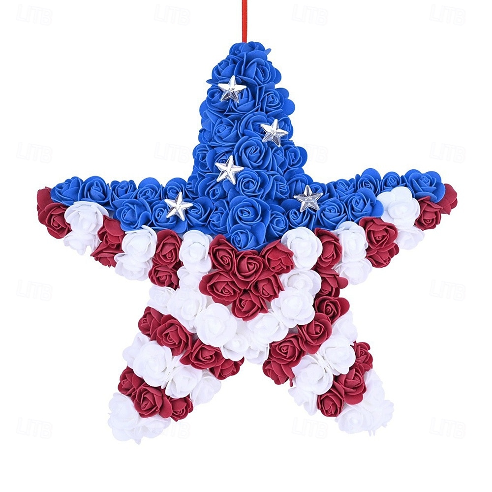 250 Év Amerikai Függetlenség Napi Otthoni Ajtó Dekorációk Piros Kék és Fehér Koszorúk Ünnepi Parti Függetlenség Napi Koszorúk 2026 - $55.99 –P7
