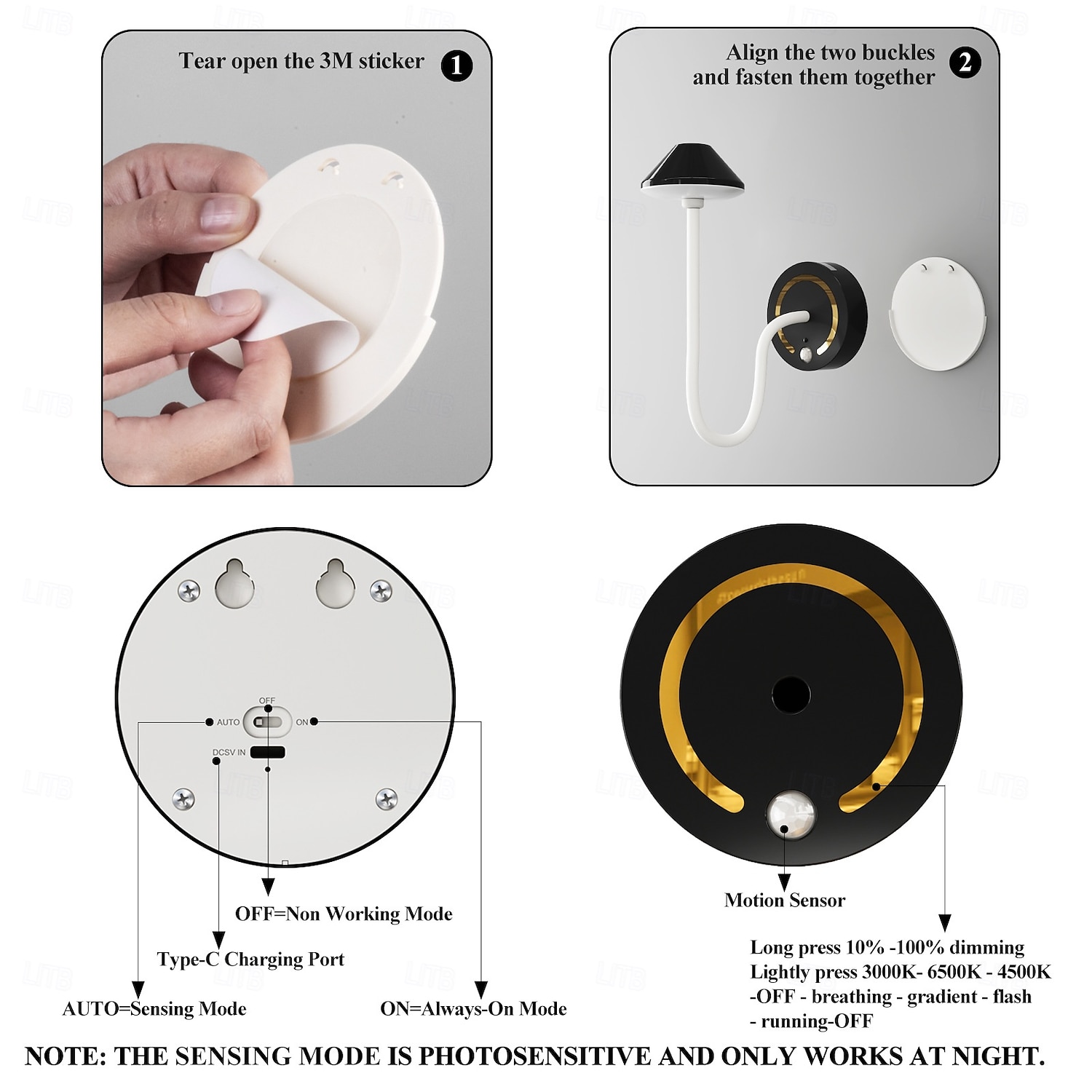 Cordless Table Lamps Rechargeable, Battery Operated LED Desk Lamp Outdoor Waterproof Portable Touch Dimmable Table Night Light for Patio Restaurant Dining Home Black 2026 - $27.99 –P12