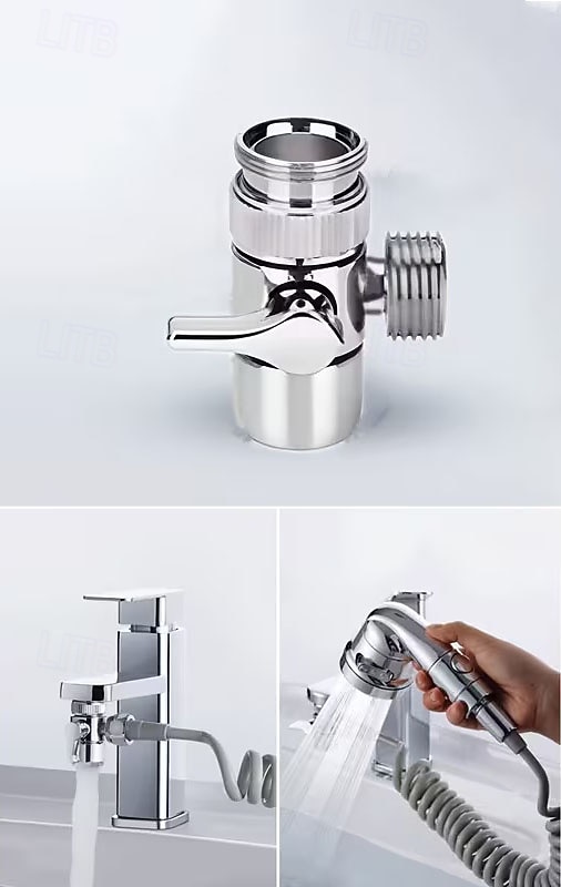 Handheld Shower Head with Adjustable Spray - 304 Stainless Steel Bathroom Faucet Extension, Detachable Hose for Bathtub & Sink, Ergonomic Design for Comfortable Bathing, Durable & Easy to Clean 2026 - $16.99 –P9