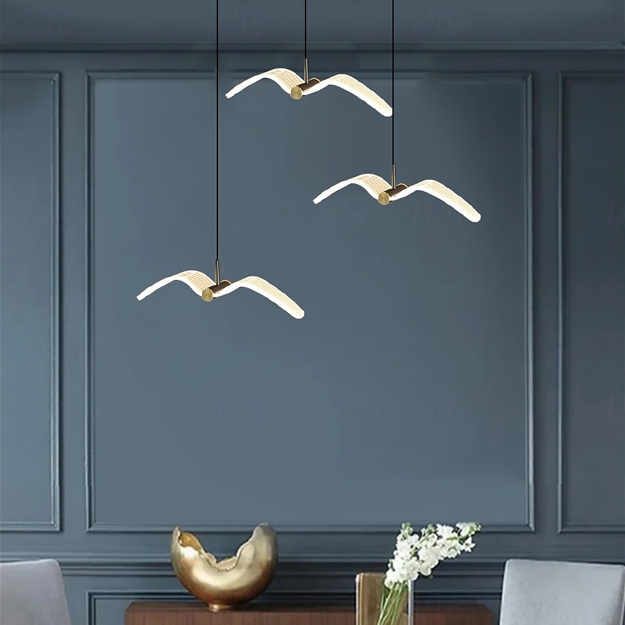 led függőlámpák konyhai szabályozható akril világítás 40cm 1/3/4 fényű modern parasztház előtér bejárati lámpatestek mennyezetre függő földgömb asztal fölé 110-240v 2025 - $71.99 –P2