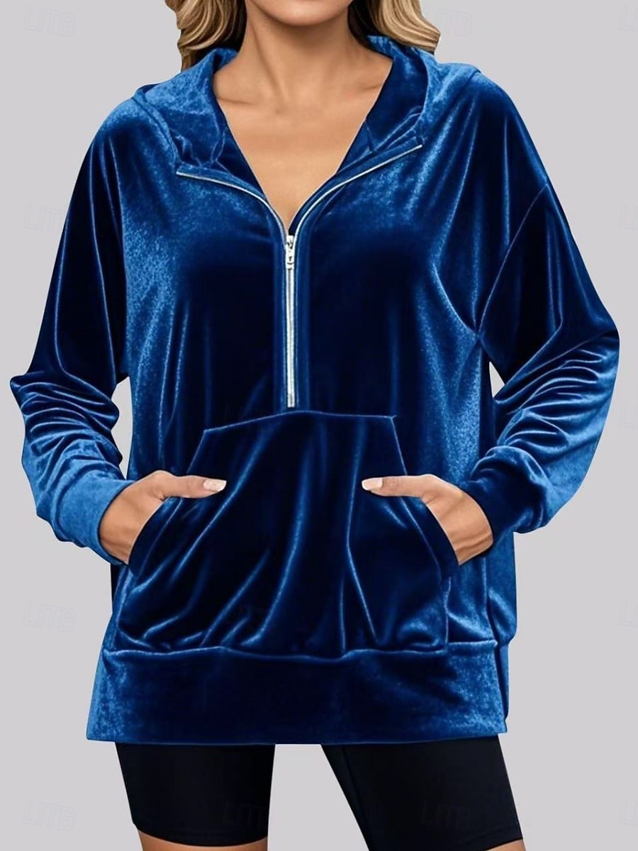 Per donna Giacca Casual Giacca con Cappuccio Confortevole Traspirante Cerniera Tasca Casual Semplice Casuale Vacanza Streetwear Abbigliamento quotidiano Cerniera Corto Con Cappuccio Vestibilità comoda del 2026 a $27.99 –P1