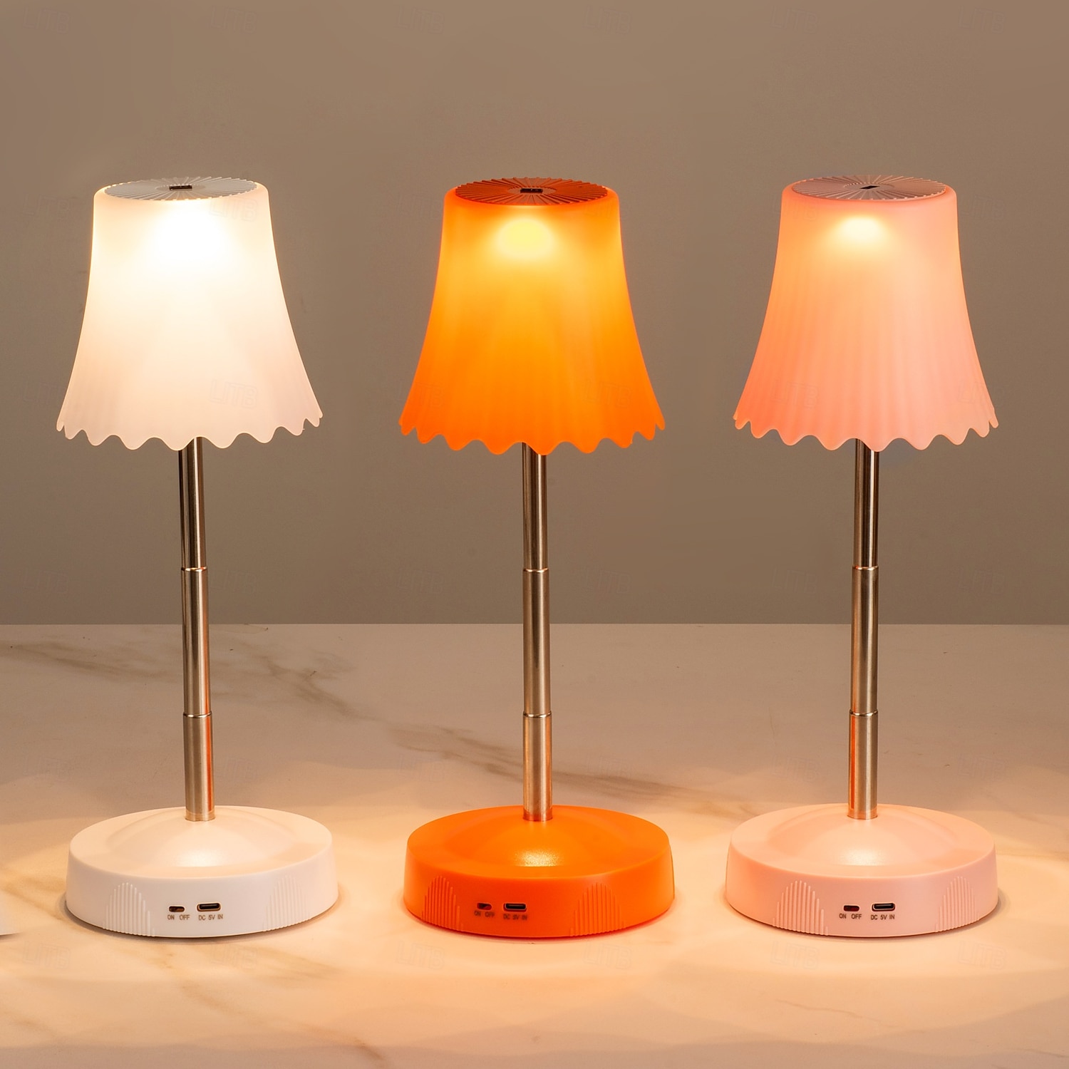 Lampka nocna reagująca na gesty, z regulowanym na wysokość drążkiem, zmieniająca 7 kolorów &Lampa stołowa z 3 trybami RGB i bezdotykowym sterowaniem gestami, bezstopniowo ściemnialna lampka nocna do 2026 - $29.99 –P7