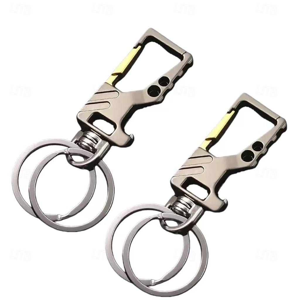 2 Stück robuste Schlüsselanhänger mit Flaschenöffner und Karabinerhaken für Damen und Herren 2026 - $10.99 –P9
