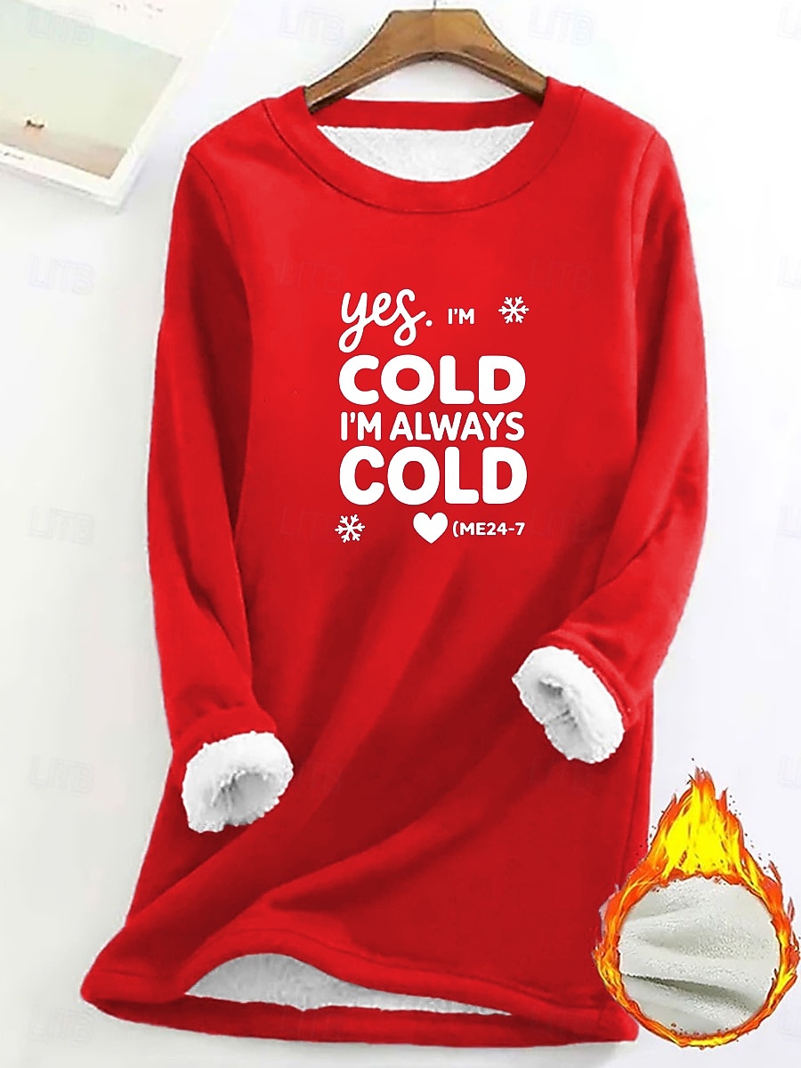 Damskie Bluza z podszewką z polaru, piżama Bluza z kapturem Pullover Bluzy Nadruk Litera Ciepłe Moda miejska Codzienny Długi rękaw Półgolf Długie topy Codzienny Dom Na co dzień Niebieski Czarny 2026 - $23.99 –P11
