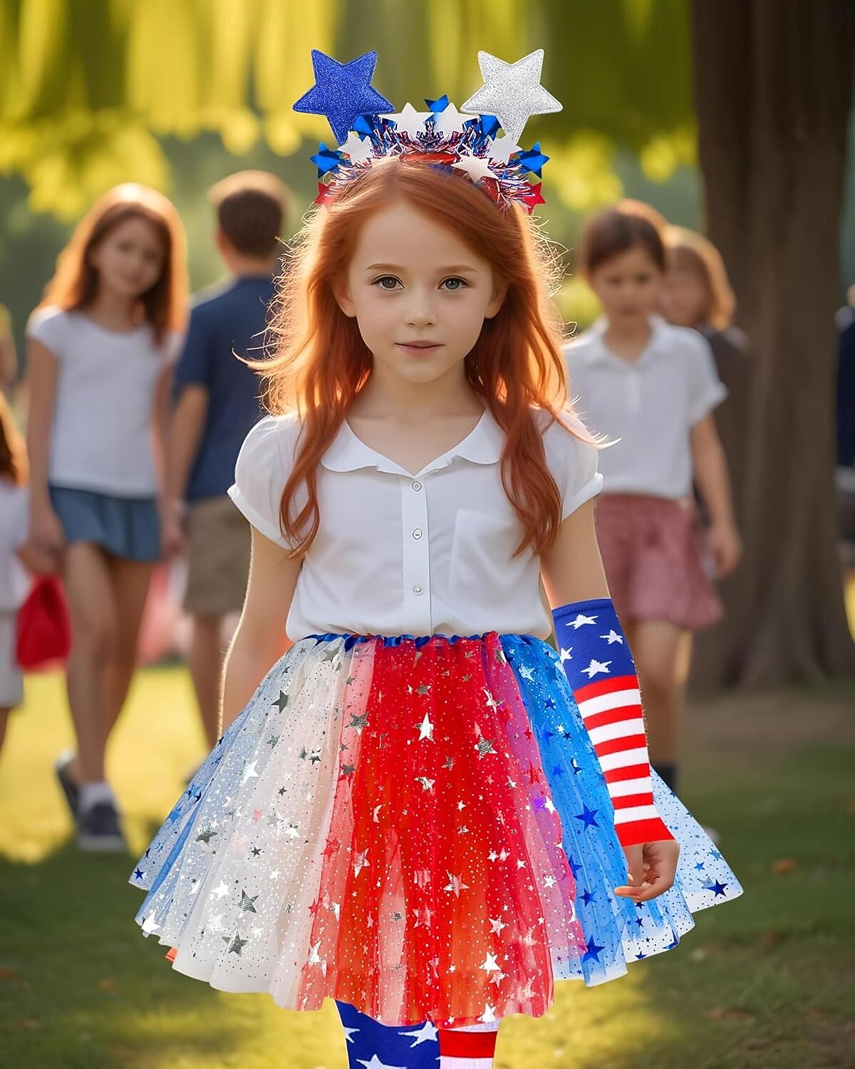 250e jubileum VS Schijf Jaren '80 Onderrok Tutu Onder rok met accessoires Kostuum Dames Carnaval 2026 Carnavalskostuum Halloween Carnaval Maskerade Independence Day 4 juli Kinderen Rok Kousen Meer 2026 - $29.99 –P4