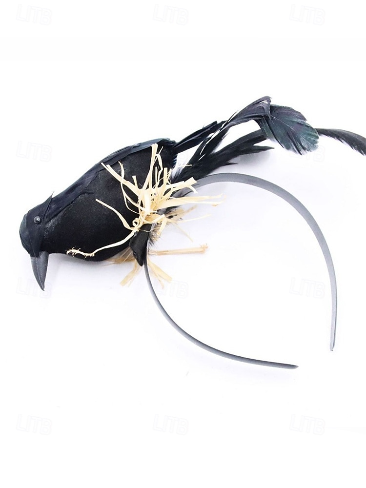 Naisten Mardi Gras -mustat varisliput - sulkapäiset linnut ja pesänaamiaisasuste - goottityylille karnevaaleille ja naamiaisille 2026 - $11.99 –P6