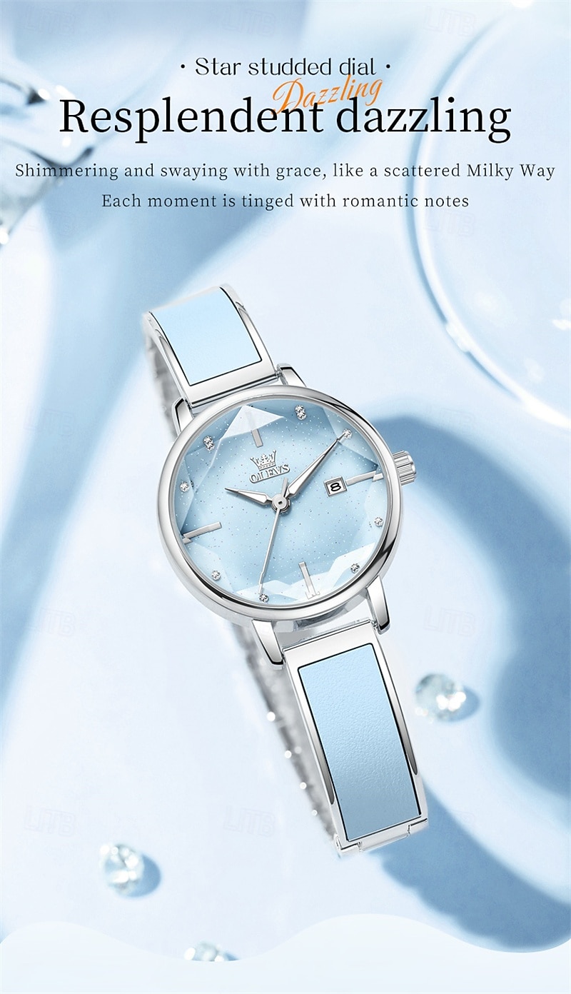 Women'S Business Watch Is Decorated With Luminous Light Exuding A Light Luxury Niche A Diamond-Shaped Mirror Surface Mother's Day Gift for women Casual Quartz Watch 2026 - $34.99 –P6