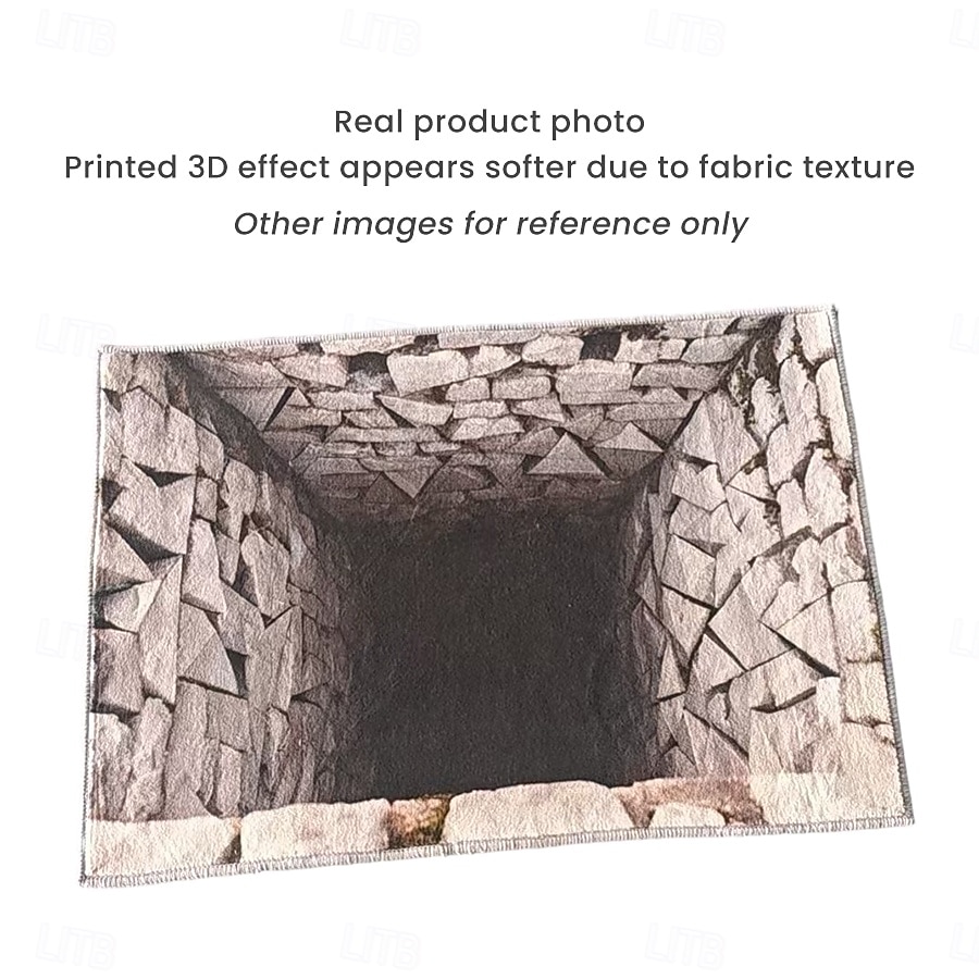 3D Optical Illusion Doormat Visual Trap Floor Mat Non Slip for Doorway Entryway Bathroom Kitchen Indoor Outdoor Diatomaceous Earth Quick Dry Absorbent 20 x 31 inch 2026 - $17.49 –P2