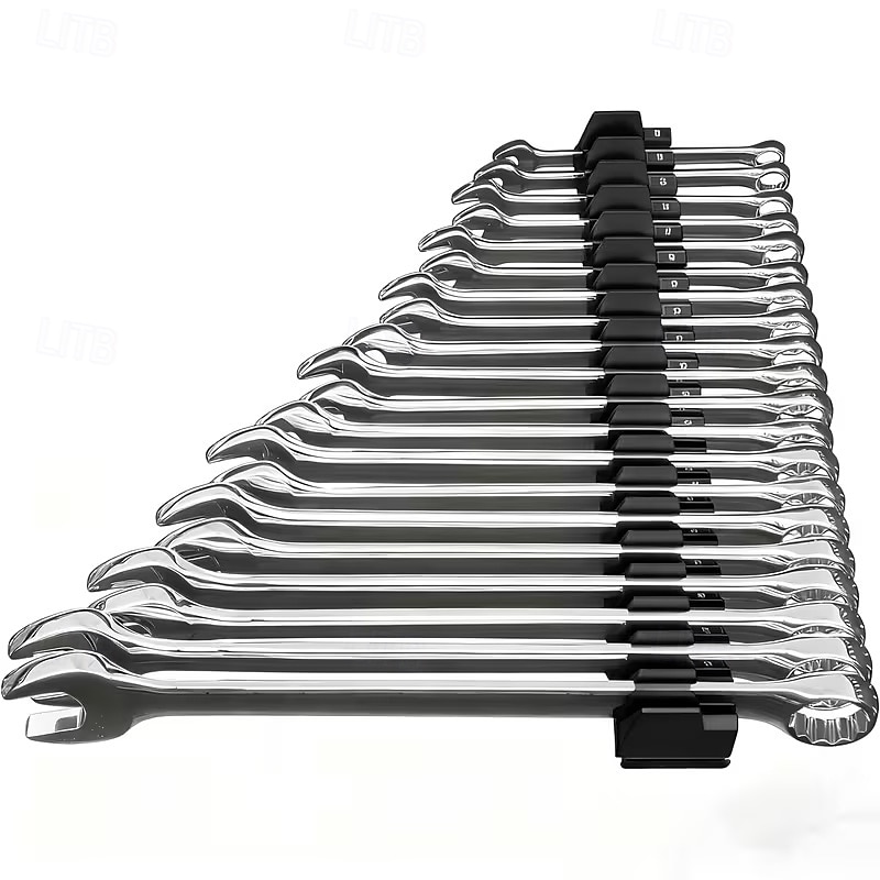 Набор магнитных шестигранных ключей — профессиональный модульный ящик для инструментов, прочный полипропиленовый материал, вертикальный органайзер для инструментов с 23 отделениями, черно-красный, 2026 - $16.99 –P7