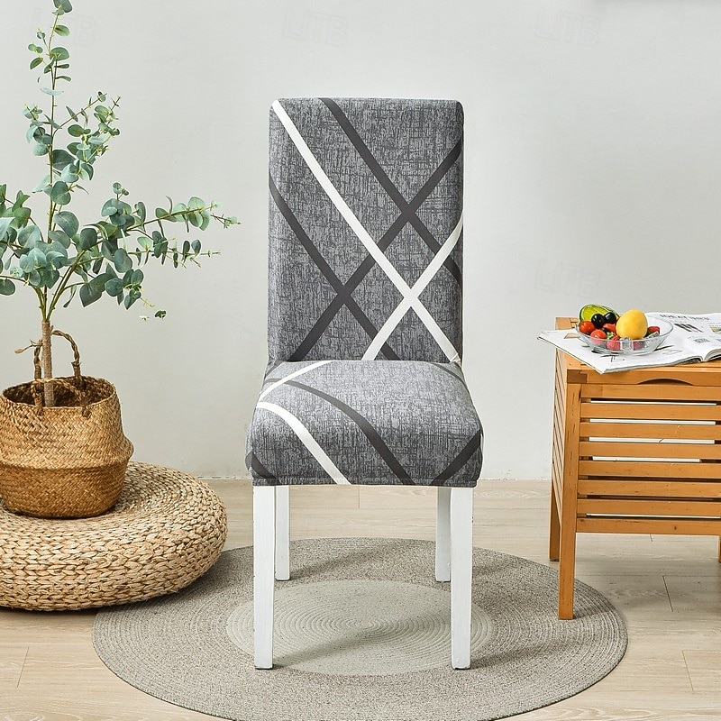 Capa protetora para cadeira de jantar, super ajustável, elástica, removível e lavável, com assento curto, ideal para salas de jantar de hotéis, cerimônias, banquetes e festas de casamento. de 2026 por $13.49 –P3