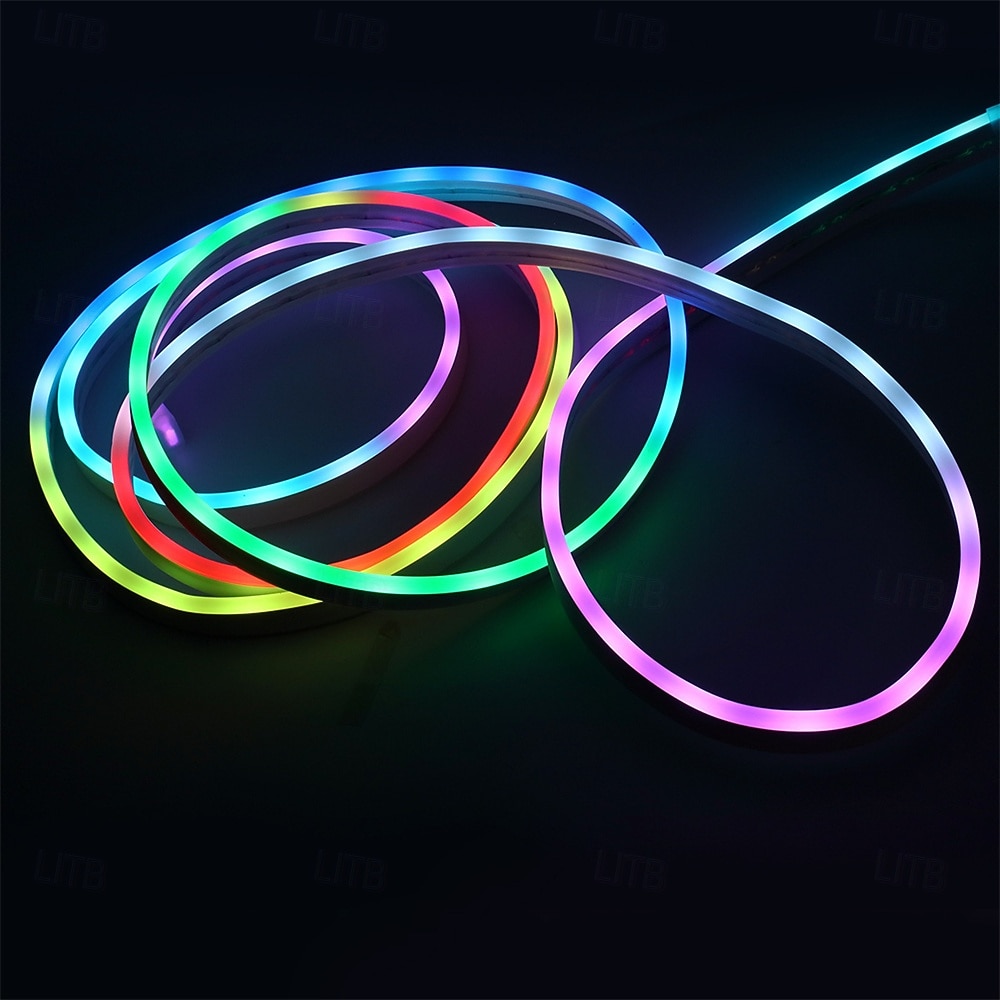 1Set 5V RGBIC Neon Strip Light 1M 2M 3M 5M 10m USB Waterproof Flexible Ribbon Tape Neon Lights With APP Bluetooth Remote Control For Home Decor 2026 - $17.99 –P3
