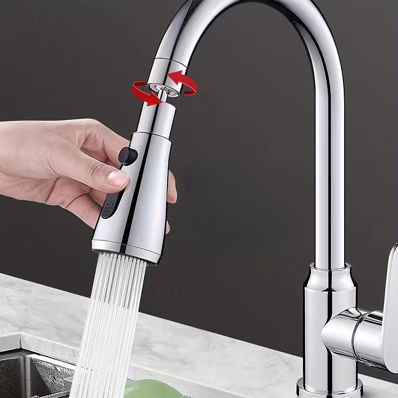 360° Rotating Kitchen Faucet Extender, Multi-Mode Water Flow Sprayer Attachment, Splash-Proof Water Saving Faucet Aerator with Extension Hose 2026 - €13.11 –P5