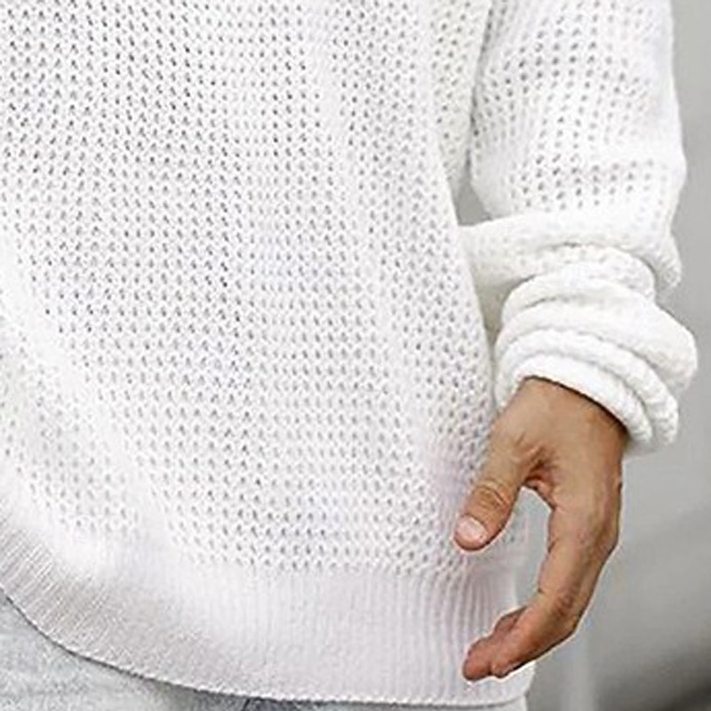 Men's Sweater Pullover Sweater Jumper Ribbed Knit Regular Tops Knitted Slim Fit Plain Crew Neck Knitwear Contemporary Casual Daily Wear Clothing Apparel All Seasons Black White M L XL 2026 - $26.99 –P7