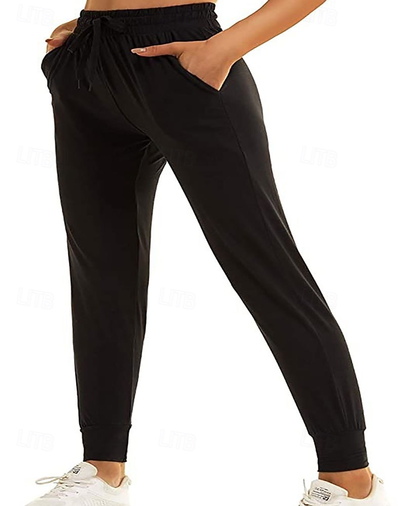 בגדי ריקוד נשים מכנסי טרנינג מכנסיים מחודדים צ'ינו אופנתי סגנון רחוב יום יומי באורך מלא מותן בינונית אחיד שרוך כיס קומפורט נוח מיקרו-אלסטי יומי בָּחוּץ חופשה אפור כהה שחור לבן יין אביב סתיו חורף רגיל 2026 - $22.99 –P2