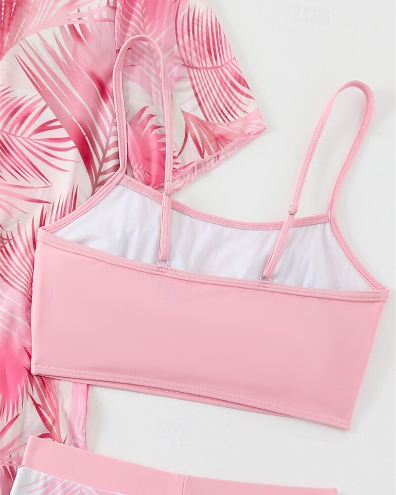 בגדי ריקוד נשים סטים של ביקיני בגד ים ביקיני גבוה עם מותן מרופד טרופי הגנת UV גמישות גבוהה ללא שרוולים בגדי ים גלישה צלילה שנרקול קיץ 2026 - $26.99 –P5