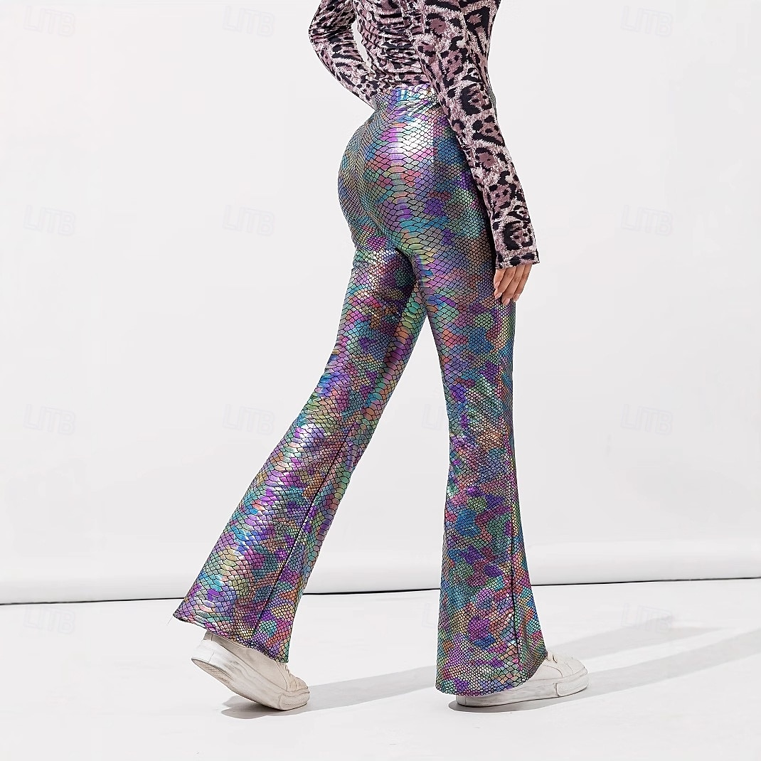 דִיסקוֹ שנות ה-80 מִכְנָסַיִים דיסקו תחפושות בגדי ריקוד נשים תחפושת קרנבל נשף מסכות מארדי גרא יום יומי\קז'ואל מצעד הגאווה חודש הגאווה מבוגרים מכנסיים 2026 - $54.99 –P9