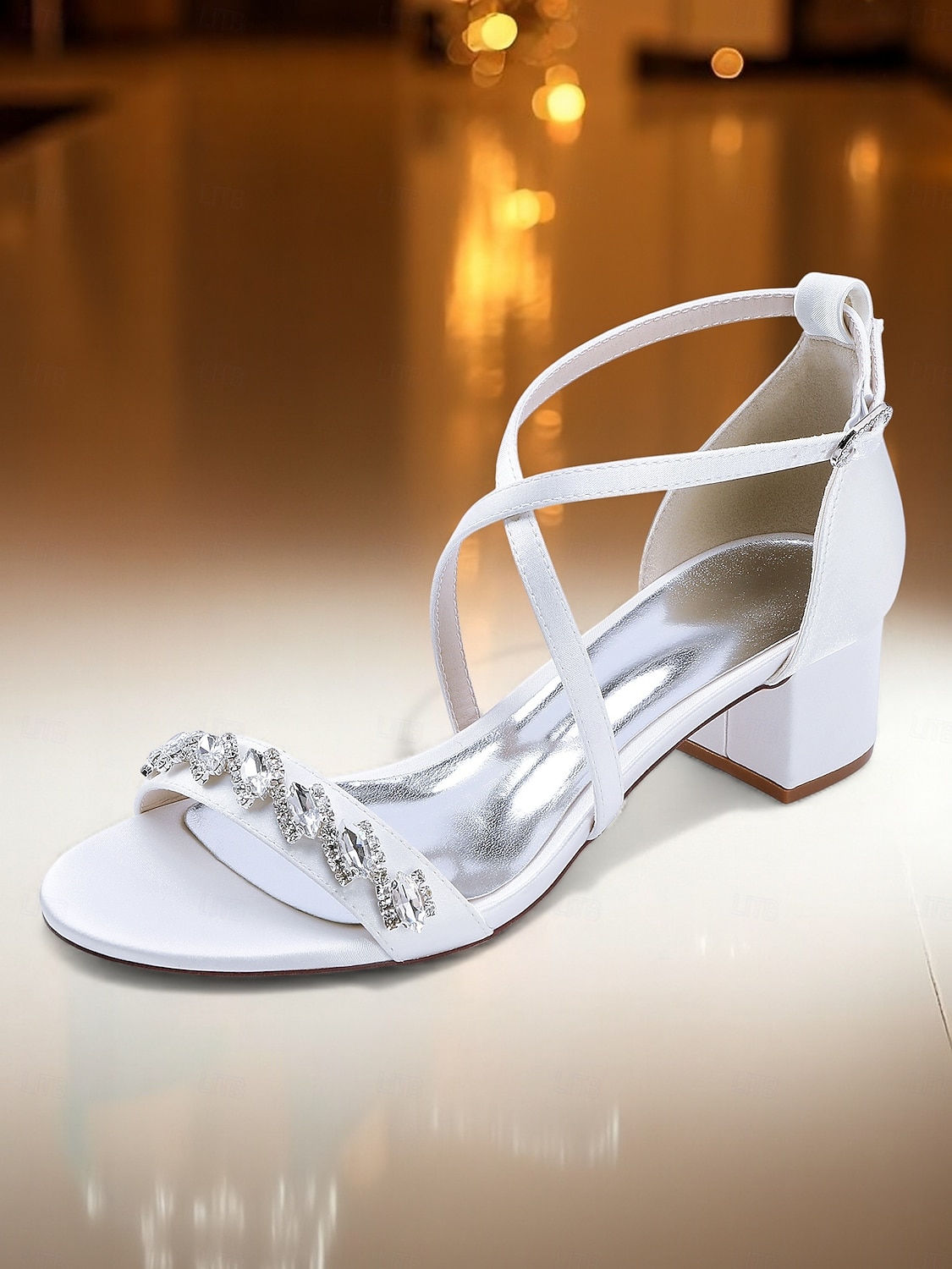 sandali da donna con tacco a blocco e strass color bordeaux - eleganti scarpe eleganti con cinturino alla caviglia per la mamma della sposa, matrimonio chic in città &eventi serali formali del 2026 a $64.99 –P5