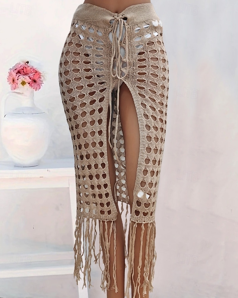 Mujer Bañadores Tapadera Vestido de Baño Falda Traje de baño Cortado Vacaciones Ropa de playa Color sólido Sin Mangas Trajes de baño 2026 - $25.99 –P8