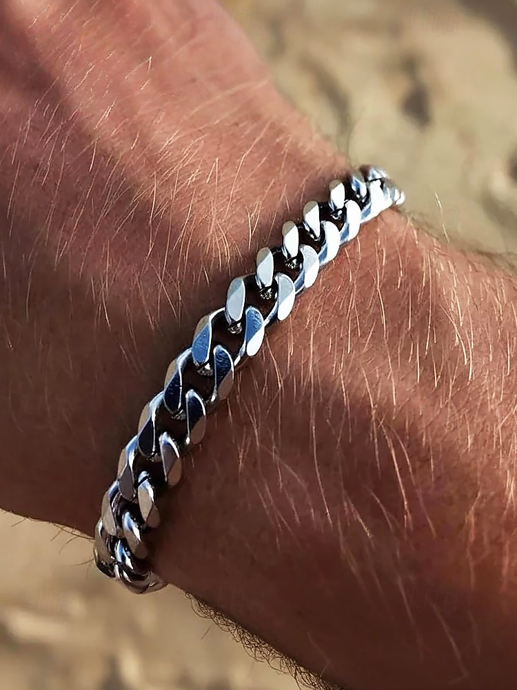 Pánský náramek z nerezové oceli – různé velikosti a barvy, stylový a odolný pro každodenní nošení 2026 - $7.99 –P1
