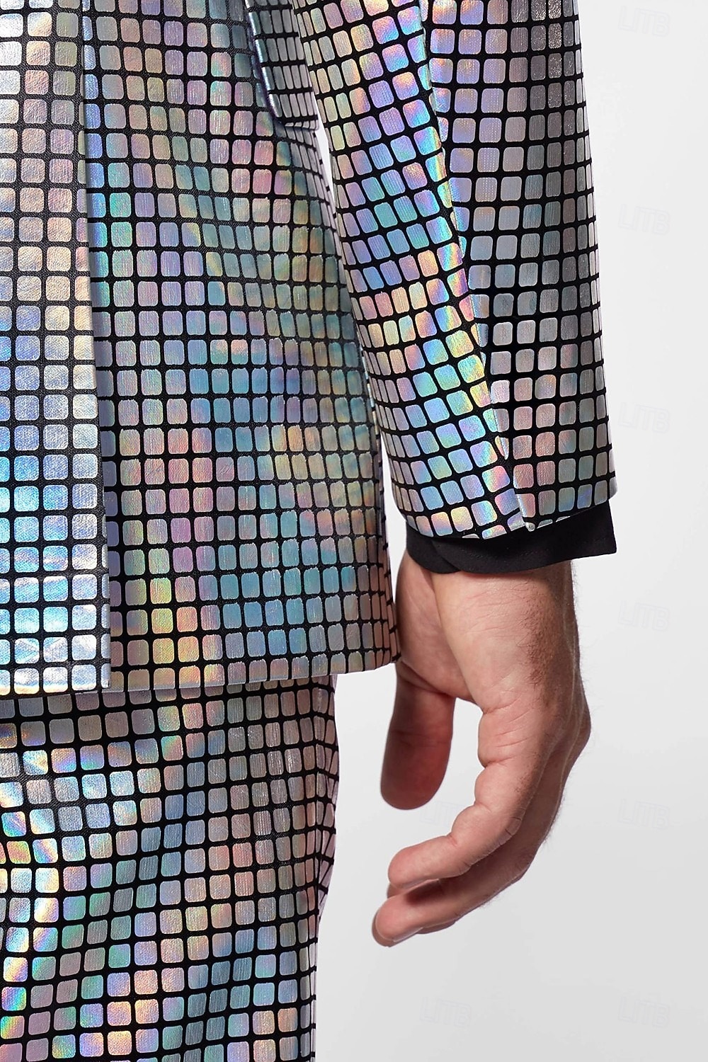 Metallico Disco Anni '80 Pantaloni Abiti Completi & Blazer Disco Costume Per uomo Costume di Carnevale Natale Carnevale martedì grasso Festa / Sera Parata dell'Orgoglio Mese dell'orgoglio Adulti del 2026 a $77.99 –P7