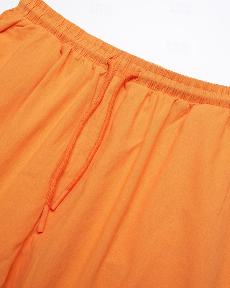 Жен. капри шорты Шорты из хлопка и льна Чино Укороченные Отпуск Уличный стиль На каждый день Длина колена Нормальная Полотняное плетение Кулиска Карман Удобный Дышащий Неэластичная 2026 - $19.99 –P8