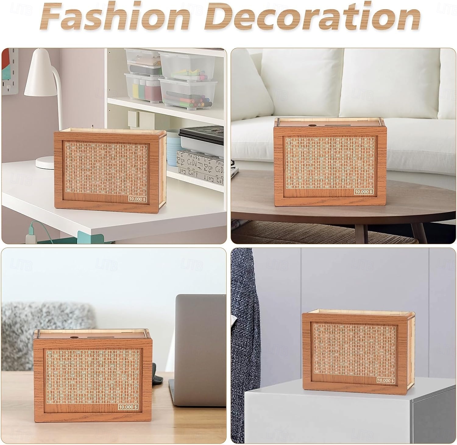 Деревянная копилка для хранения денег, деревянная копилка для хранения денег, копилка для хранения денег, копилка для подсчета монет, копилка со счетчиком, деревянная копилка с мишенью для денег и 2026 - $13.99 –P4