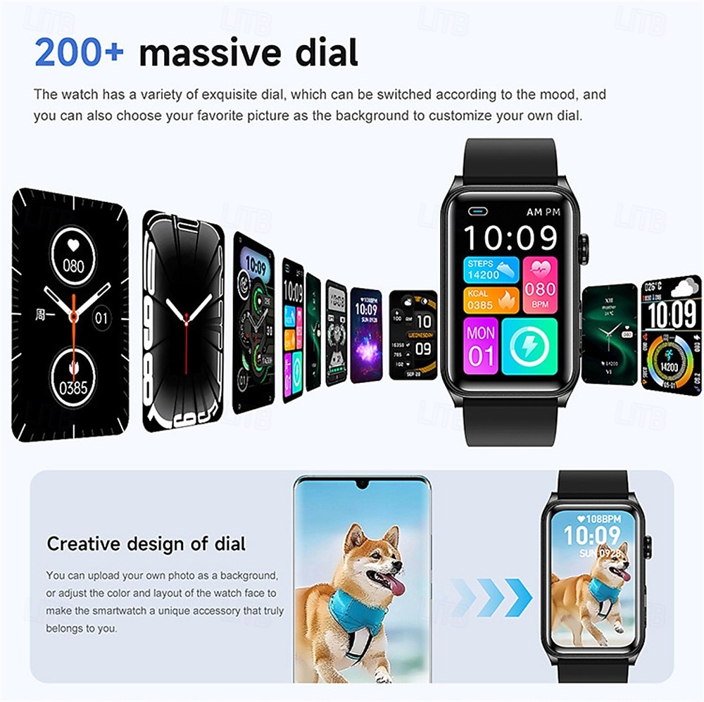 G50 Smart Watch 1.57 inch Smartwatch Fitness Running Watch Bluetooth Pedometer Call Reminder Fitness Tracker Compatible with Smartphone Unisex Long Standby Hands-Free Calls Message Reminder IP 67 2026 - $48.99 –P7