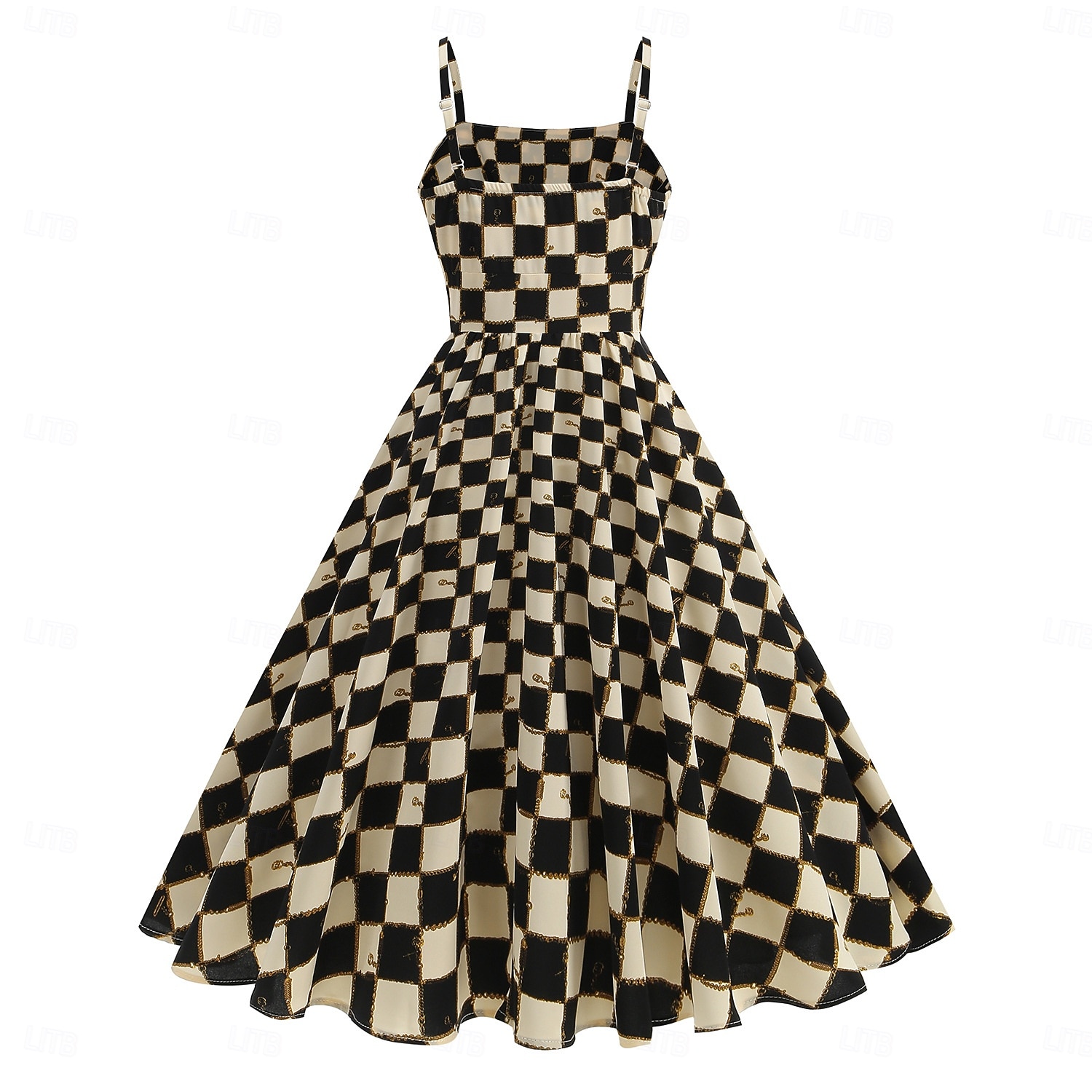 Anni 1950 Retrò Vintage Rockabilly Midi Vestito Abito Swing Vestito Svasato Canotta A quadri Aderente & Svasato Costume Per donna Carnevale San Valentino Casuale Ritorno a casa Festa a tema retrò del 2026 a $49.99 –P3