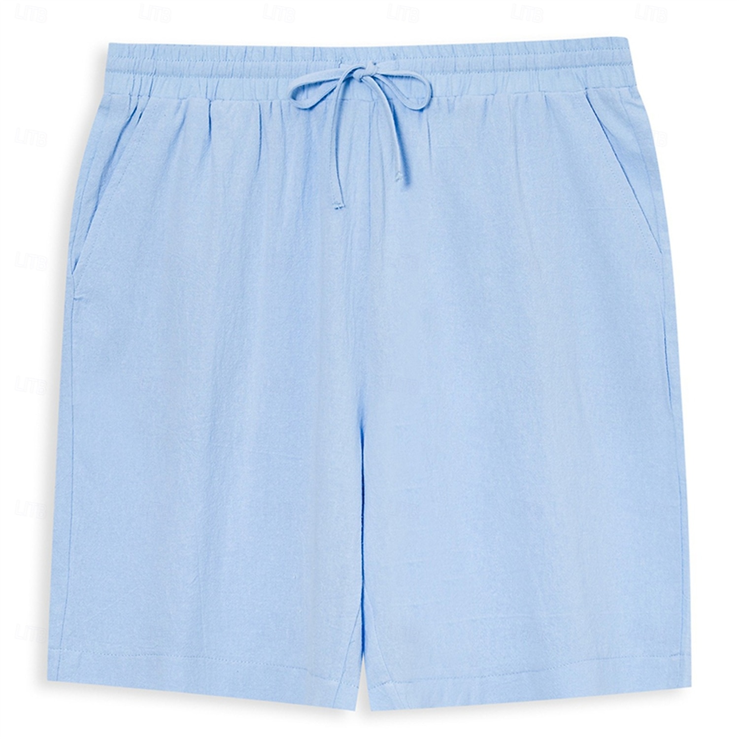 Men's Shorts Summer Shorts Beach Shorts Baggy Shorts Drawstring Elastic Waist Straight Leg Plain Comfort Breathable Short Casual Daily Outdoor Vacation Classic Style Black White Inelastic 2026 - $18.99 –P10