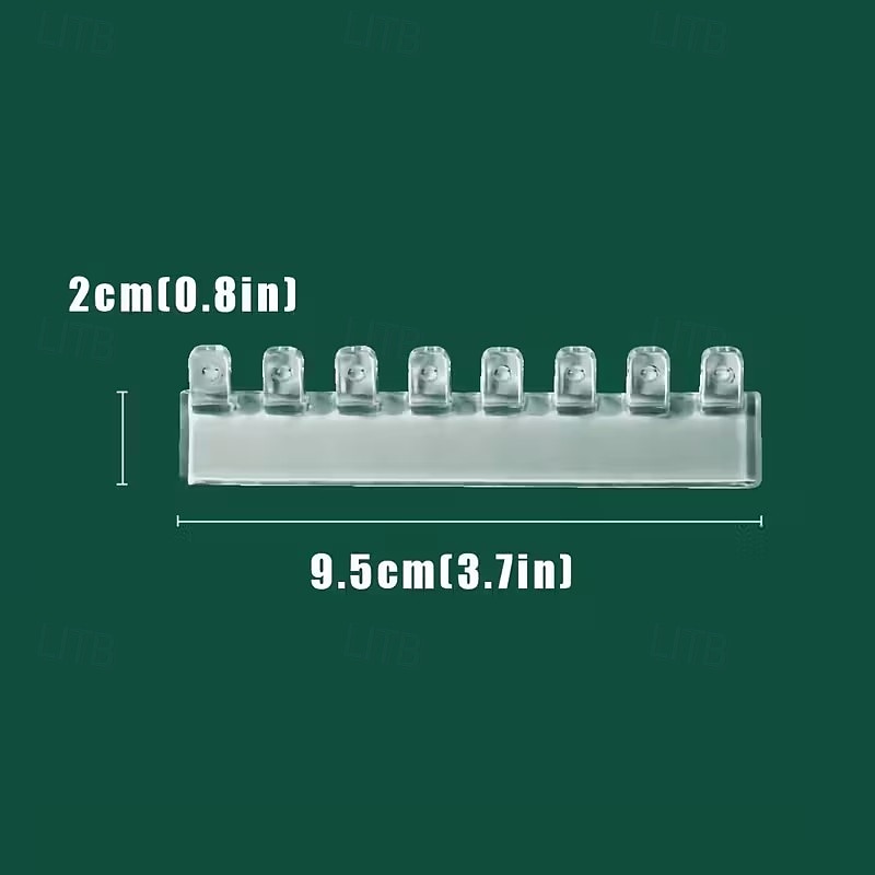 12 buc suport de depozitare bijuterii montat pe perete, simplu, transparent, pentru cercei, coliere, brățări, organizator, suport de depozitare pentru acasă, cadou de Ziua Îndrăgostiților 2026 - $13.49 –P2