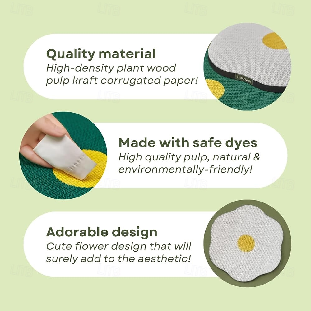 Когтеточка для кошек, настенный скребок из гофрированного картона с самоклеящейся поверхностью, устойчивой к царапинам; сменный коврик для кошек 2026 - $46.99 –P5