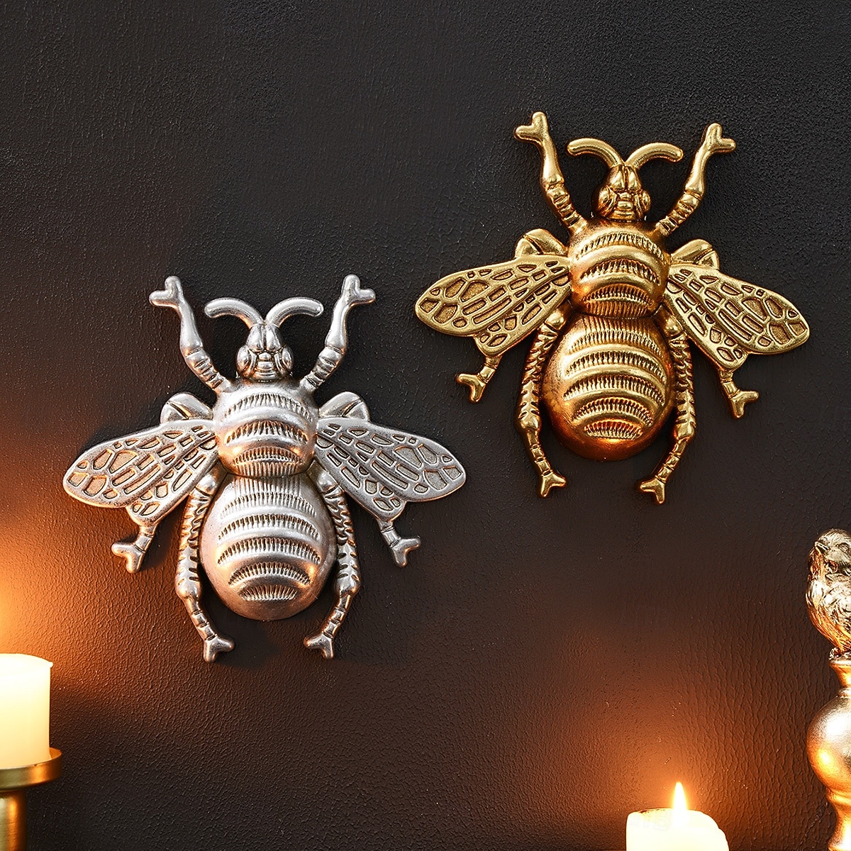 Wanddecoratie van een vliegende bij van hars, een uniek hangend ornament met insectenthema, perfect voor feestdecoratie, kamerdecoratie, woonaccessoires en wanddecoratie met een natuurlijke 2026 - $21.99 –P1