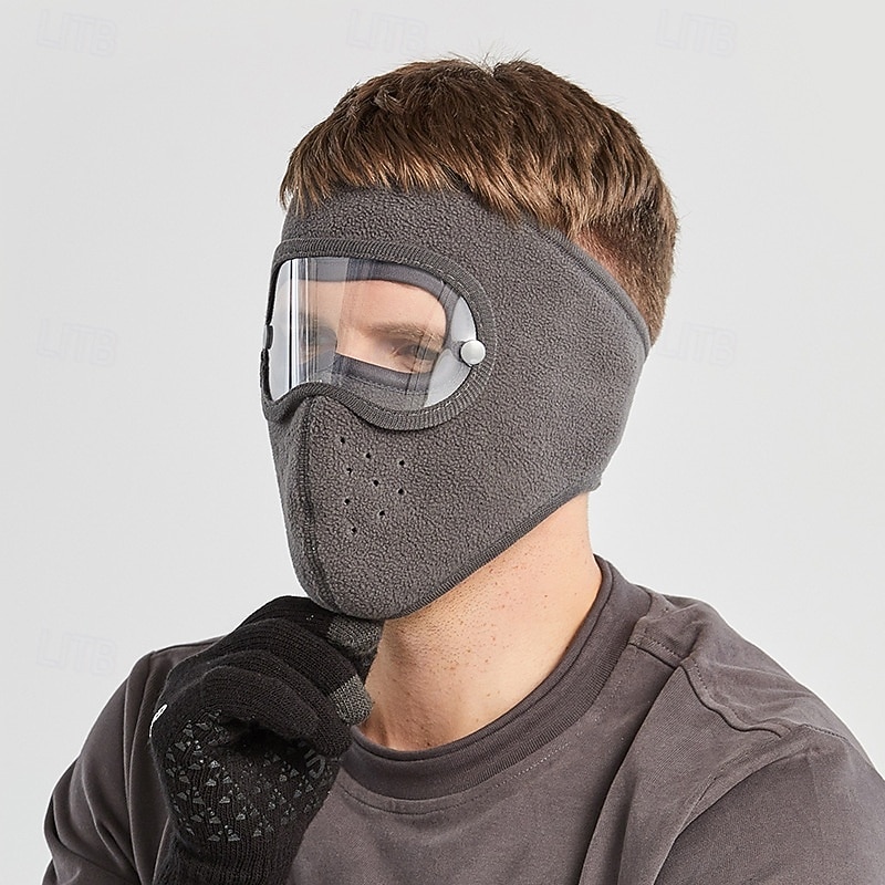 Masque d'hiver chaud en polaire, coupe-vent, unisexe, avec protection des oreilles et visière intégrale, cagoule coupe-vent pour la moto et le ski de 2026 ? $15.99 –P11